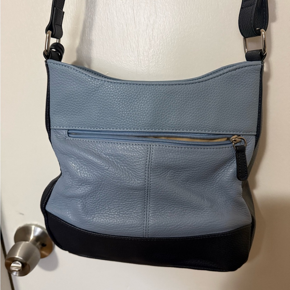Giani Bernini Blue and Black Crossbody Bag - Picture 4 of 5